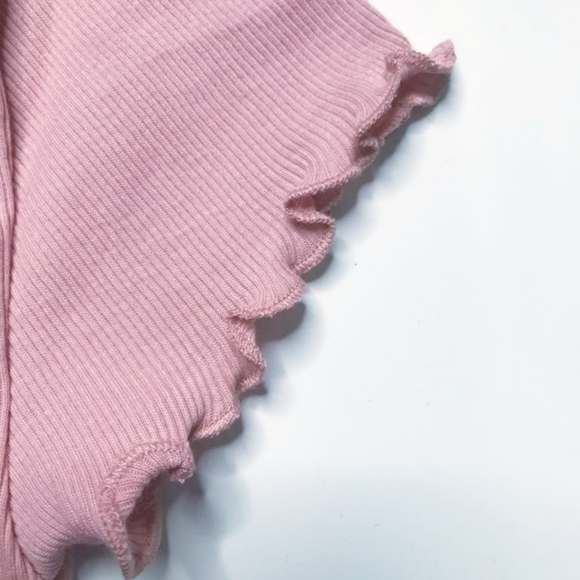 Topshop pink cotton stretch crop top - Picture 4 of 6